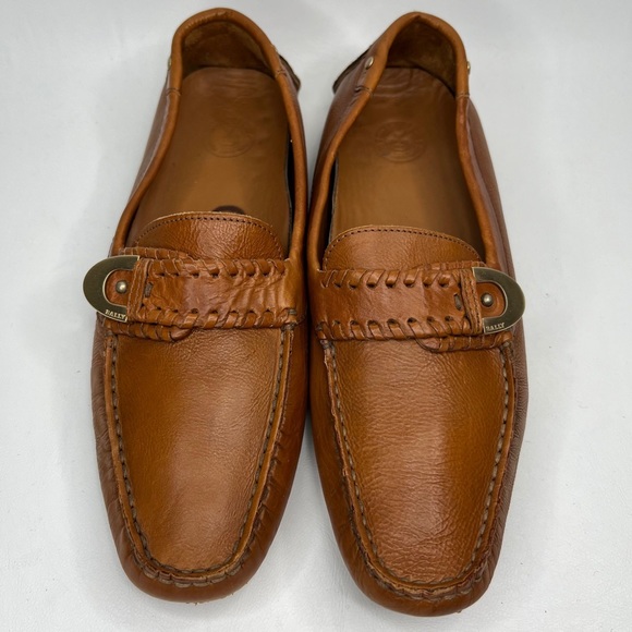 BALLY LANDOLFA EJ Soft LEATHER Loafers Brown Size E36 UE - Picture 14 of 16